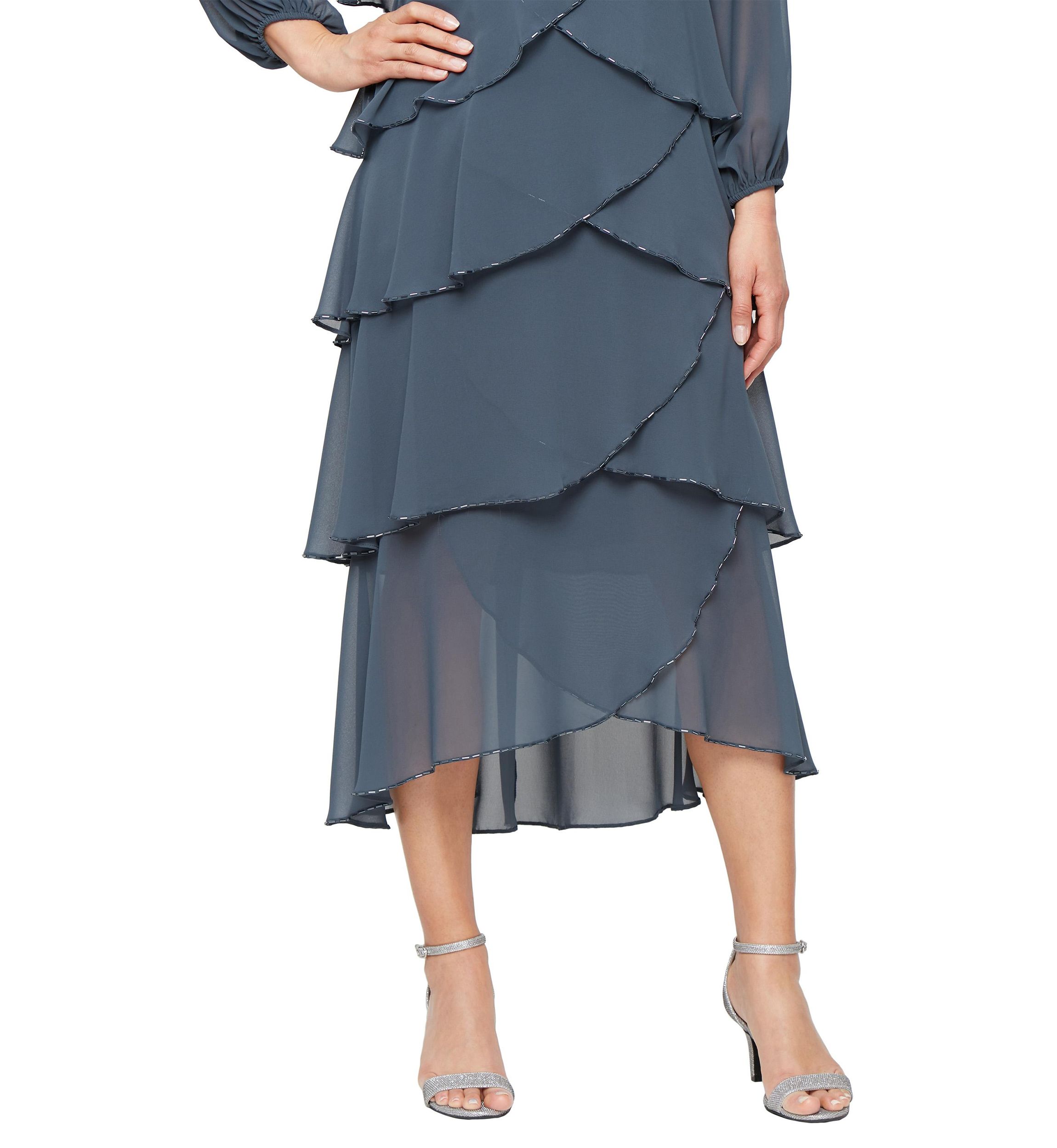 Womens Tier Bugle Dress