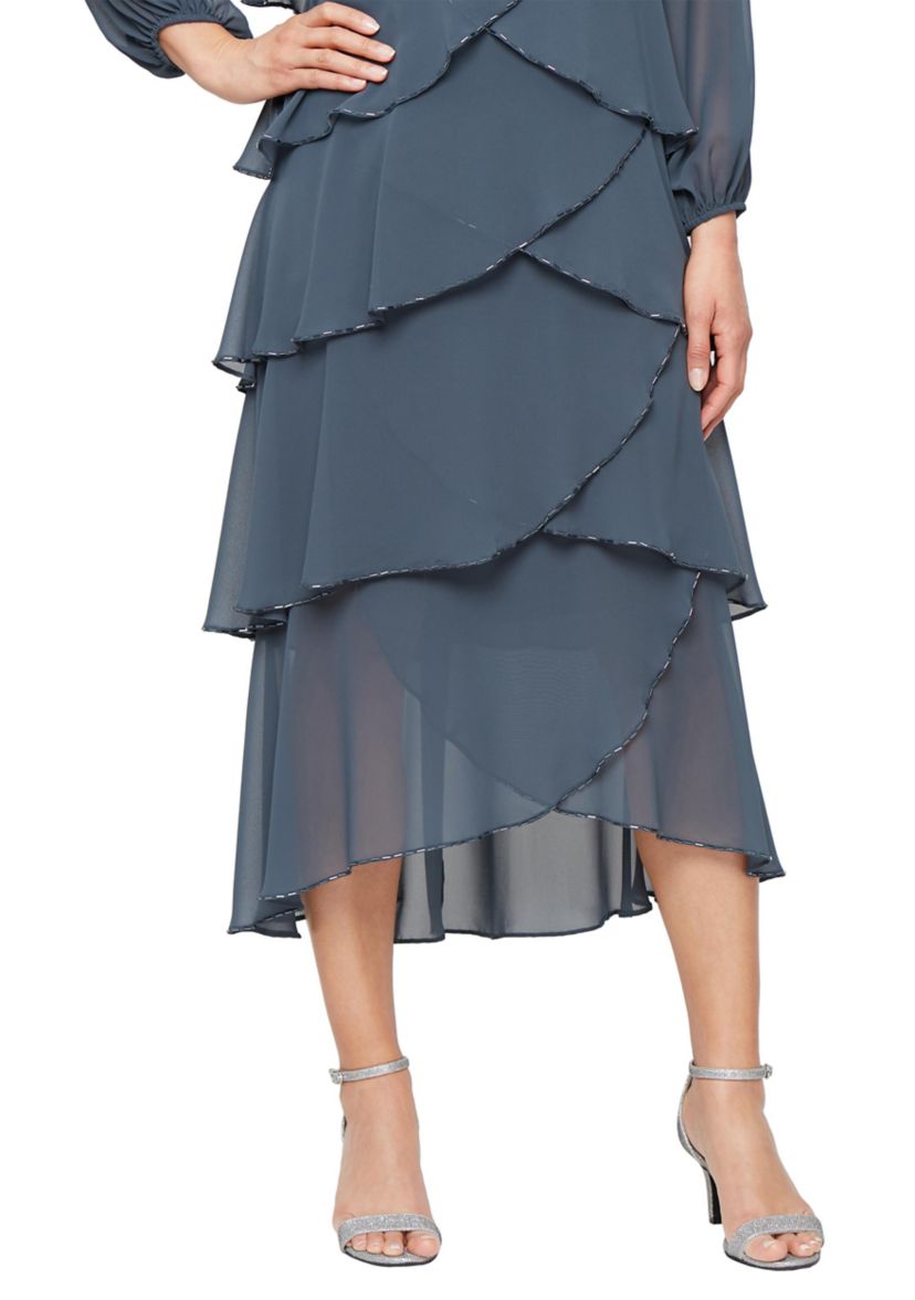 Womens Tier Bugle Dress
