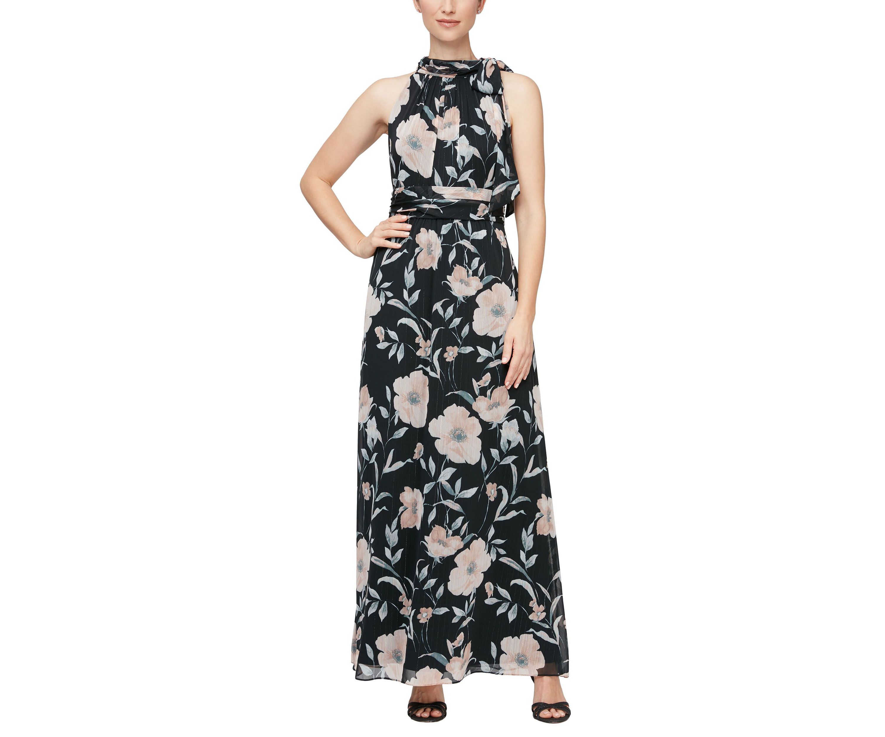 Long Printed Maxi Dress