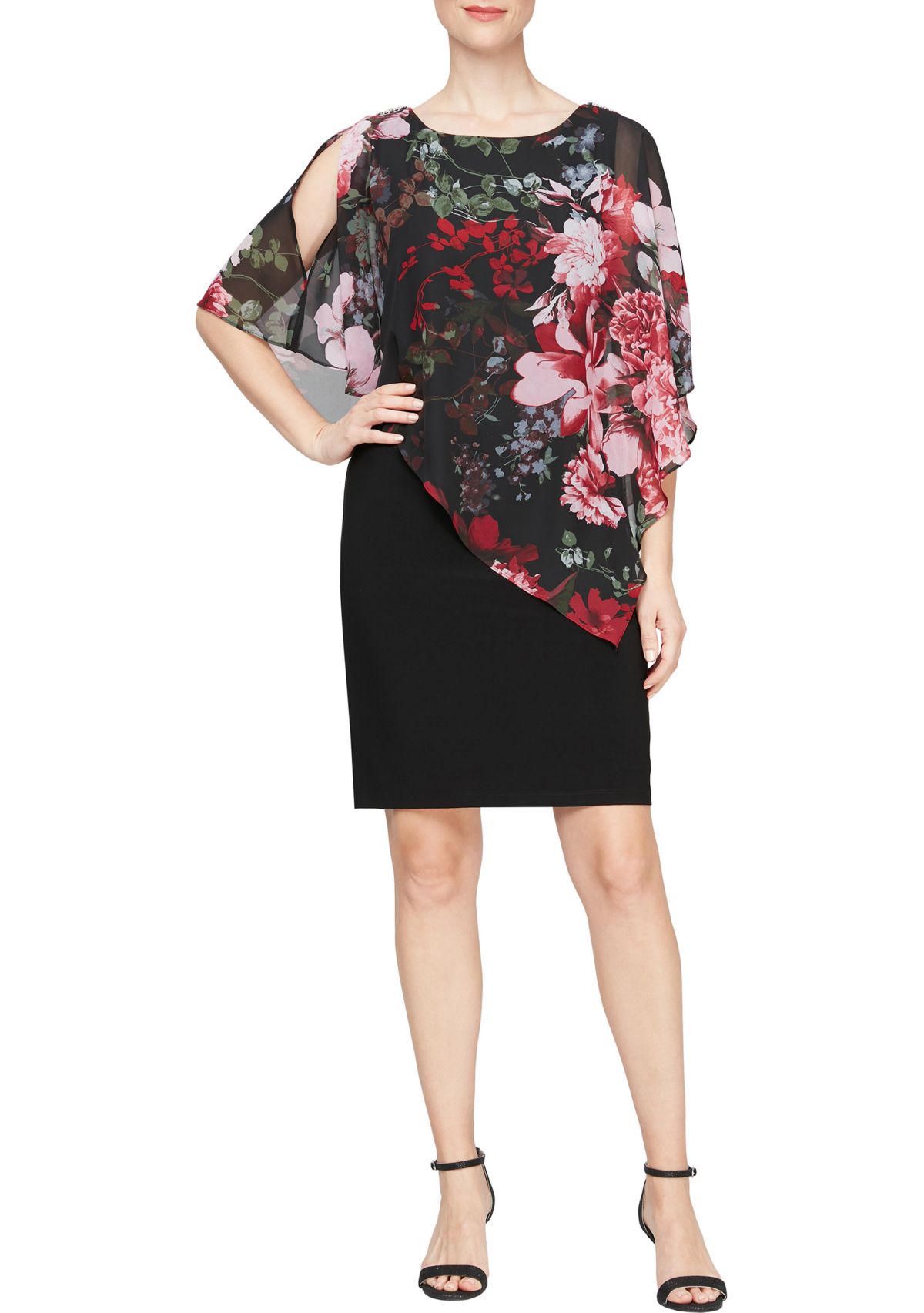 Womens Short Printed  Sheath Dress
