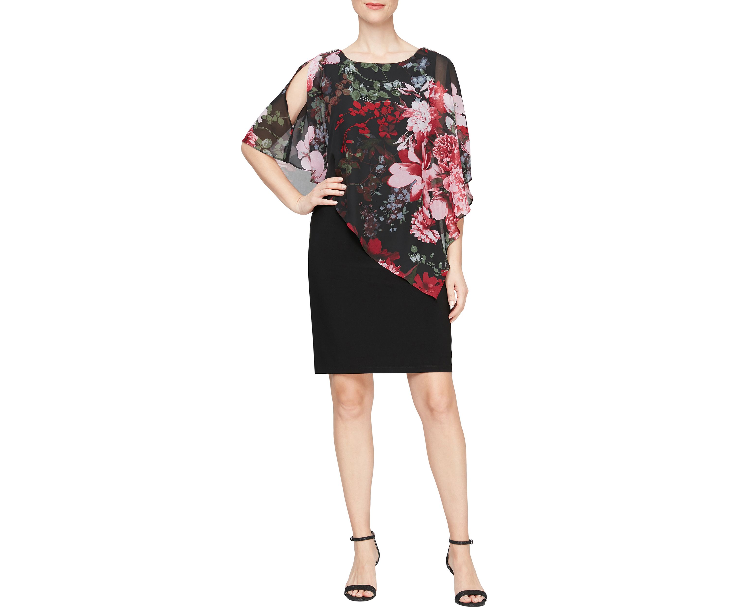 Womens Short Printed  Sheath Dress