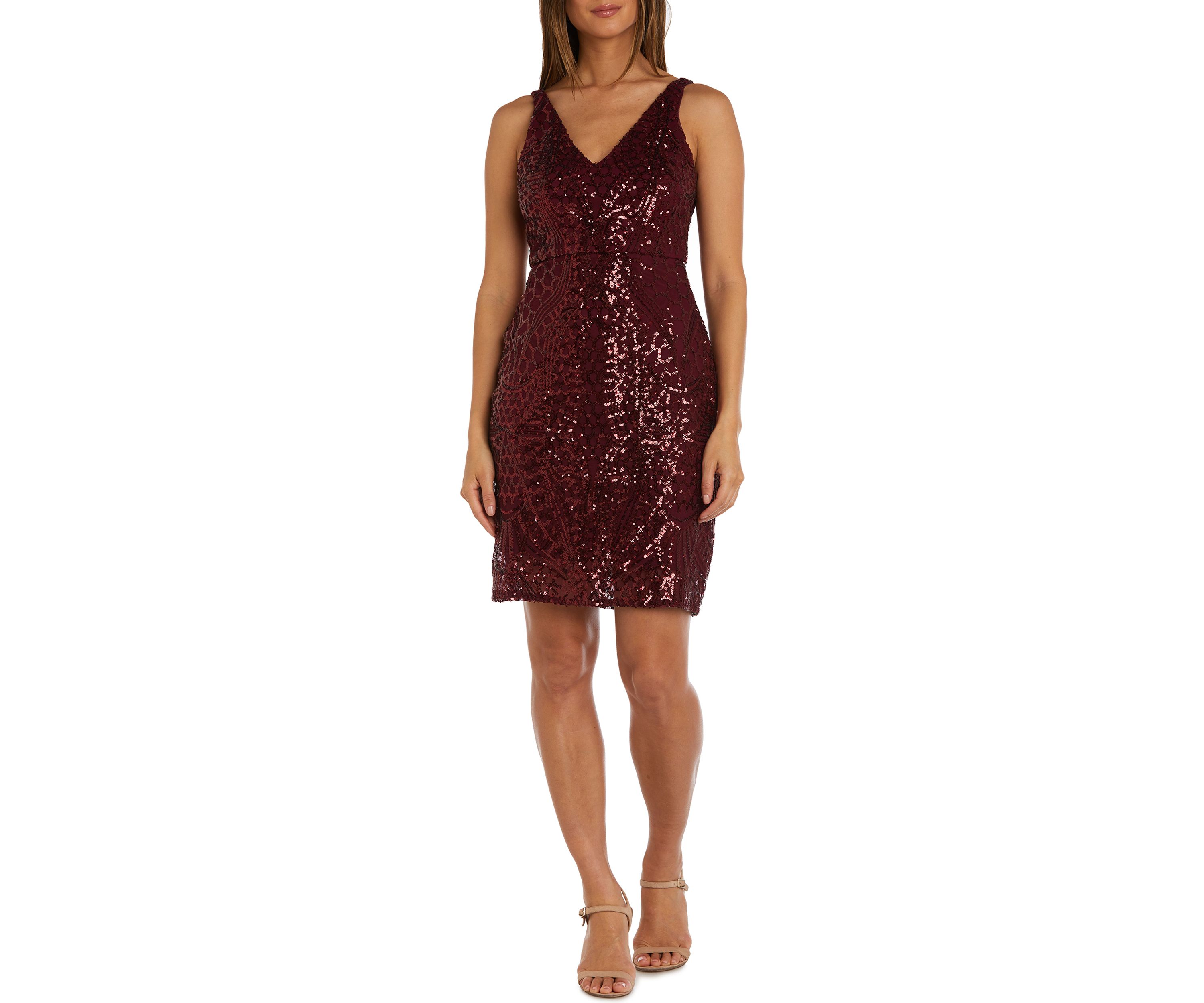 Short Sleeveless Beaded V Front And Back