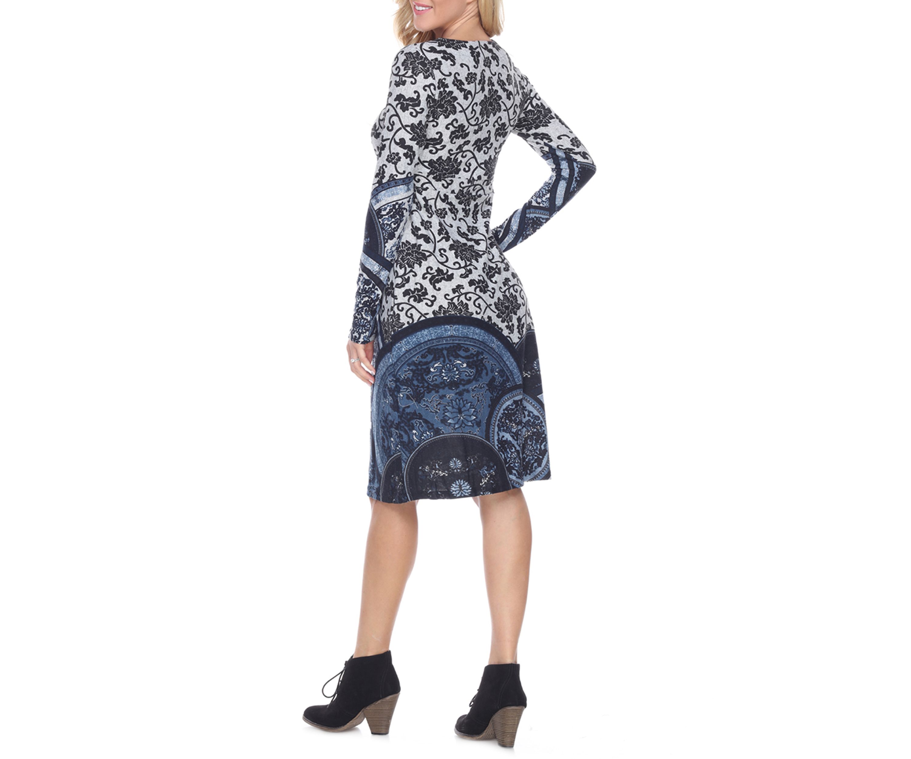 Naarah Embroidered Sweater Dress