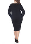 Plus Size Destiny Knee Length Sweater Dress