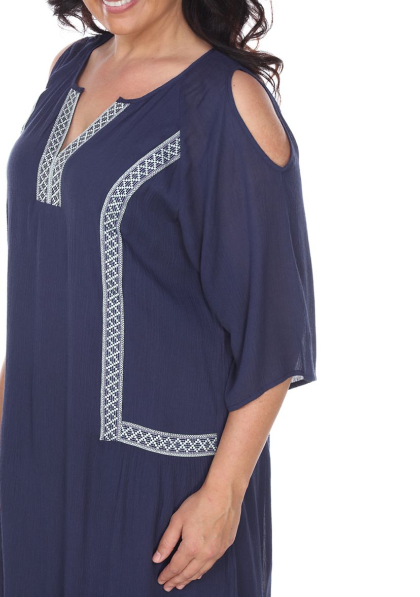 Plus Size Marybeth Embroidered Dress