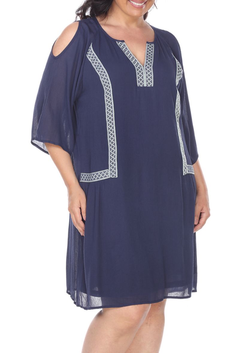 Plus Size Marybeth Embroidered Dress