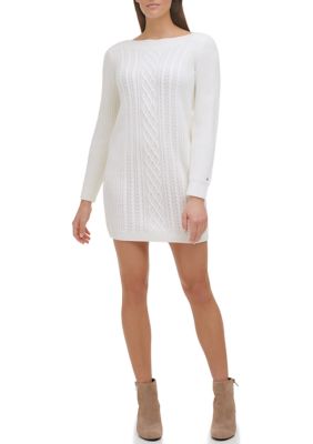 Hilfiger Long Sleeve Pattern Sweater Dress |