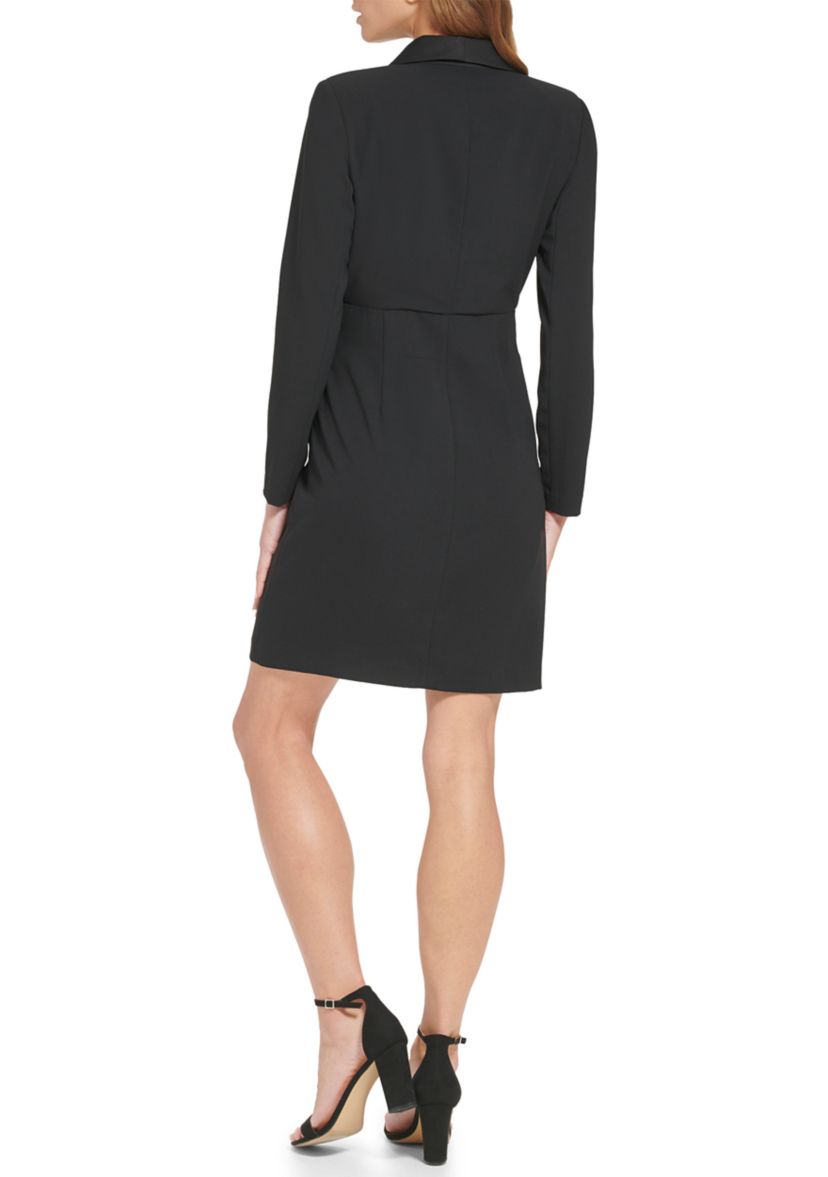 Womens Long Sleeve Portrait Collar Dress