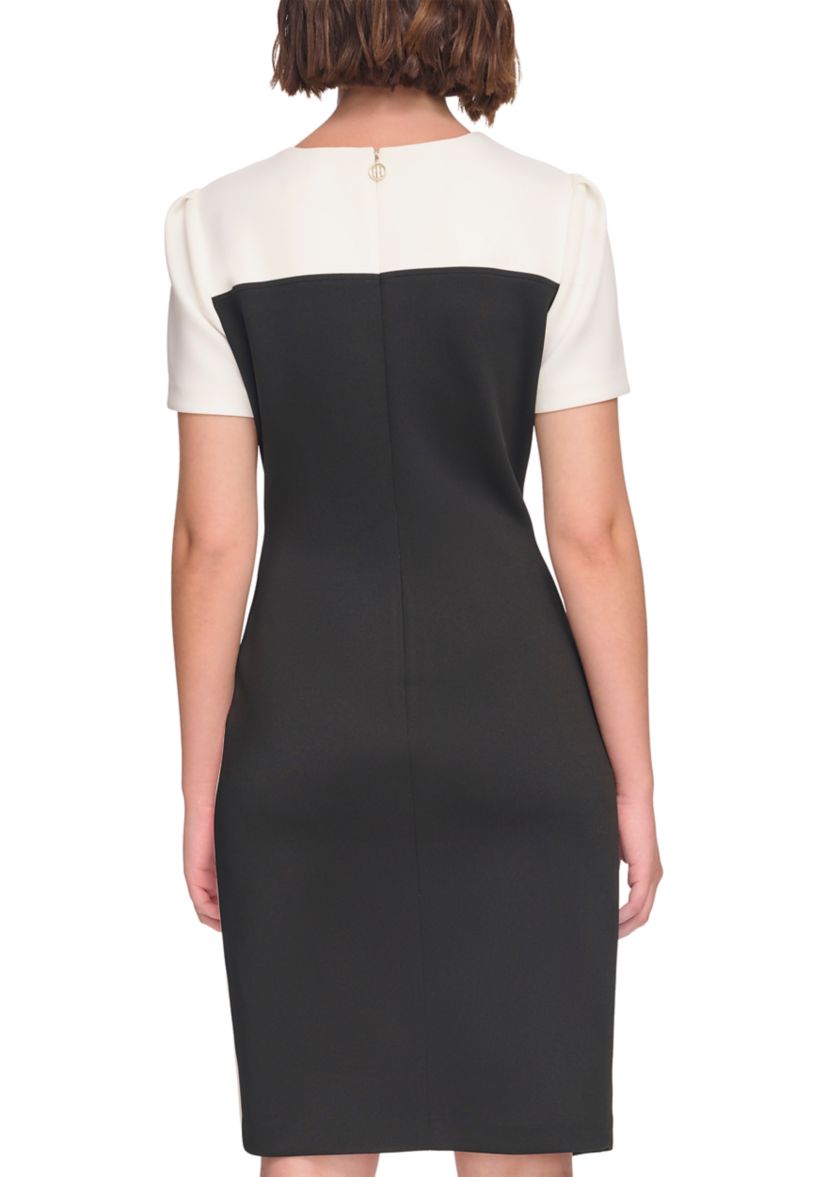 Tommy Hilfiger Women's Puff Sleeve Color Block Sheath Dress | Belk