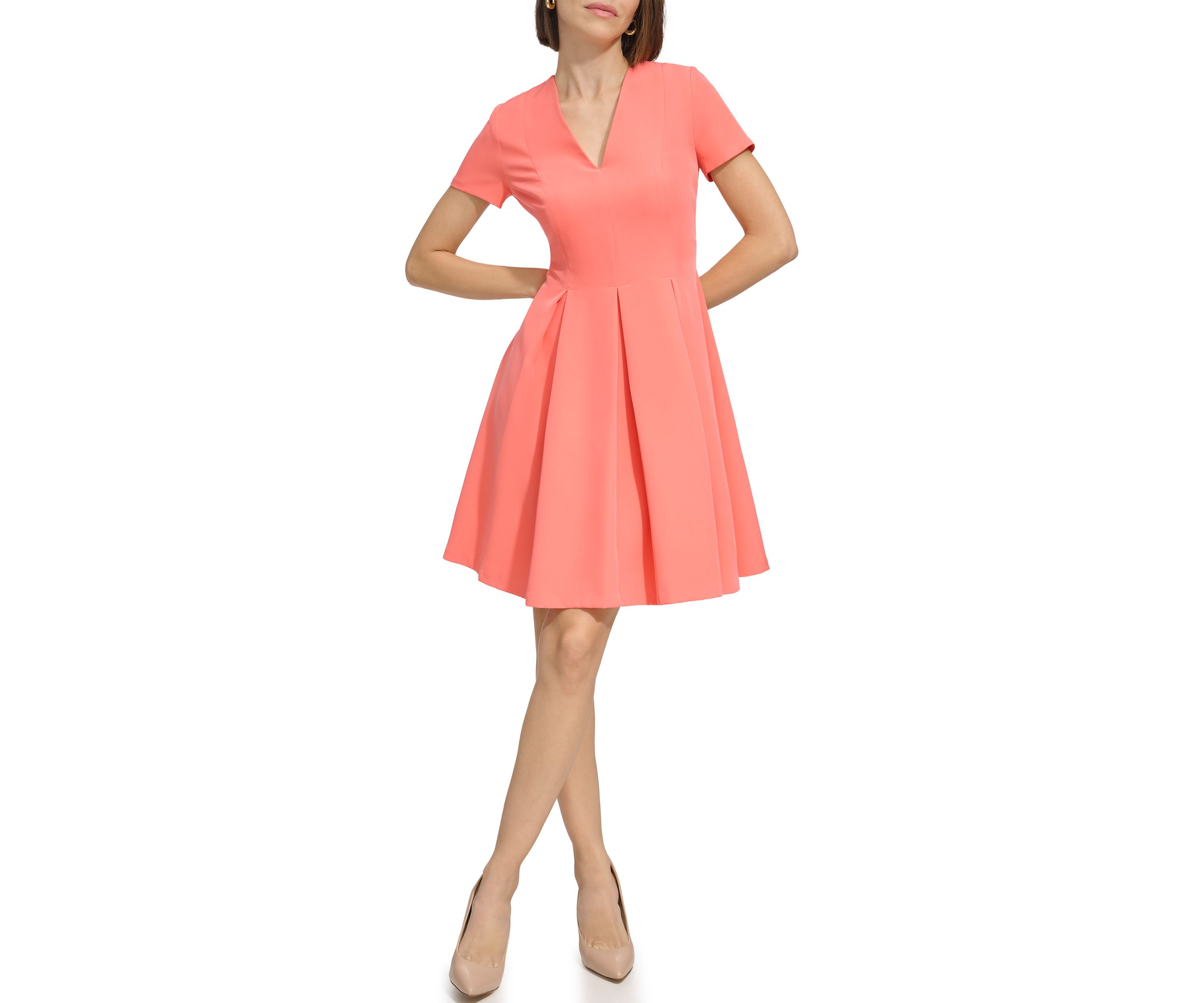 Womens Short Sleeve Knit Novelty Dress