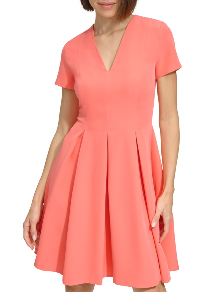 Womens Short Sleeve Knit Novelty Dress
