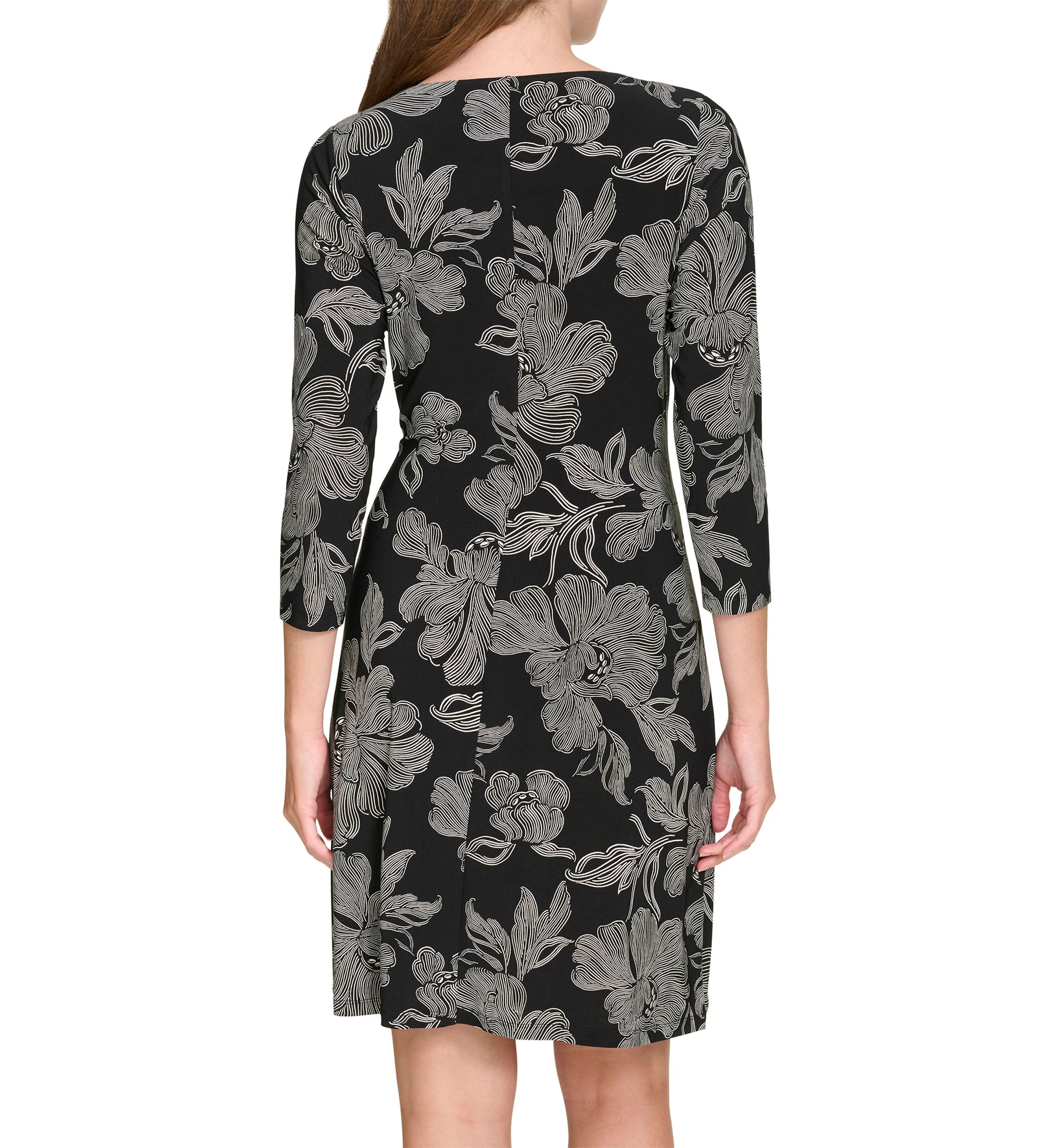 Womens Abstract Printed Jersey Shift Dress