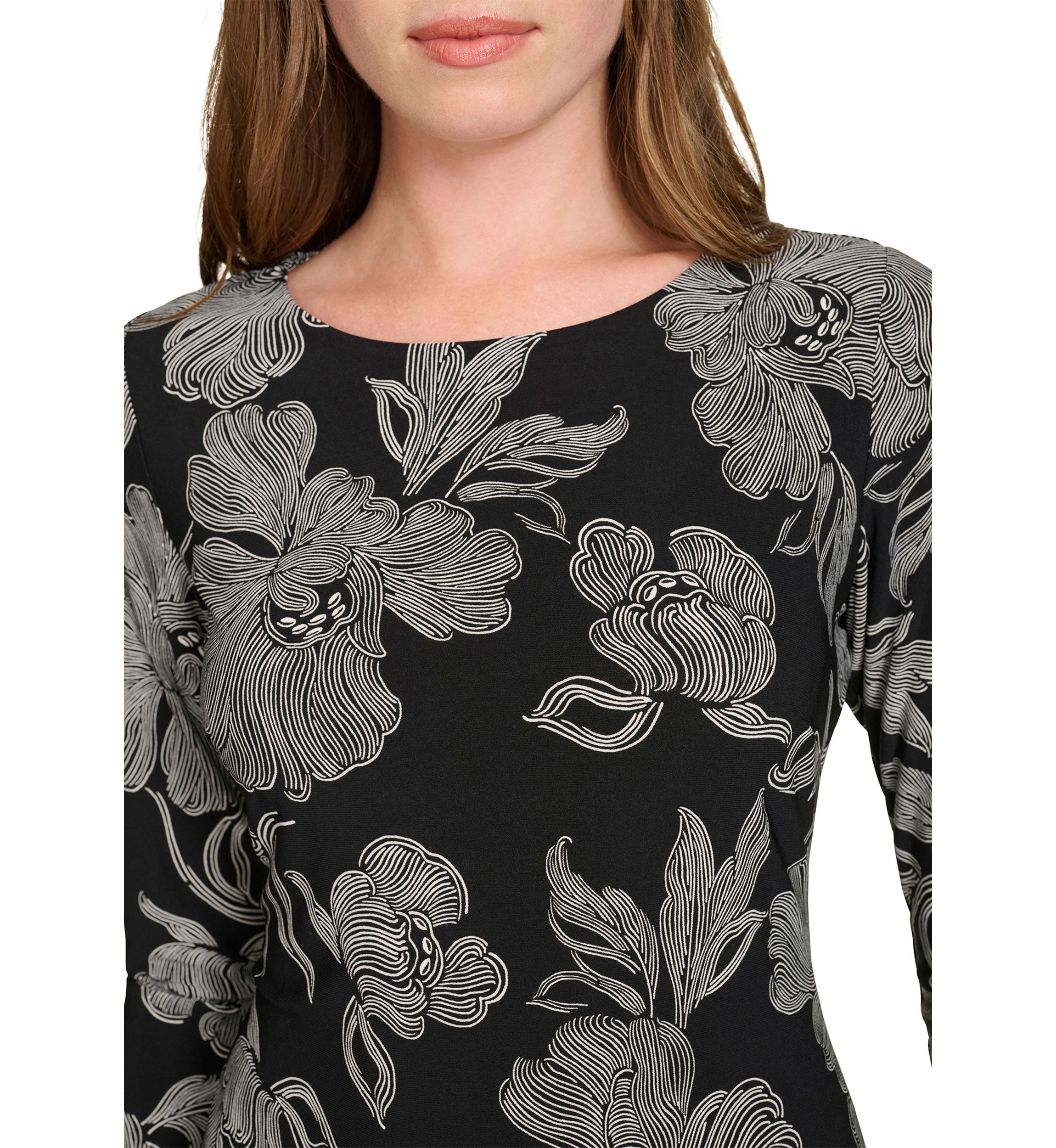 Womens Abstract Printed Jersey Shift Dress