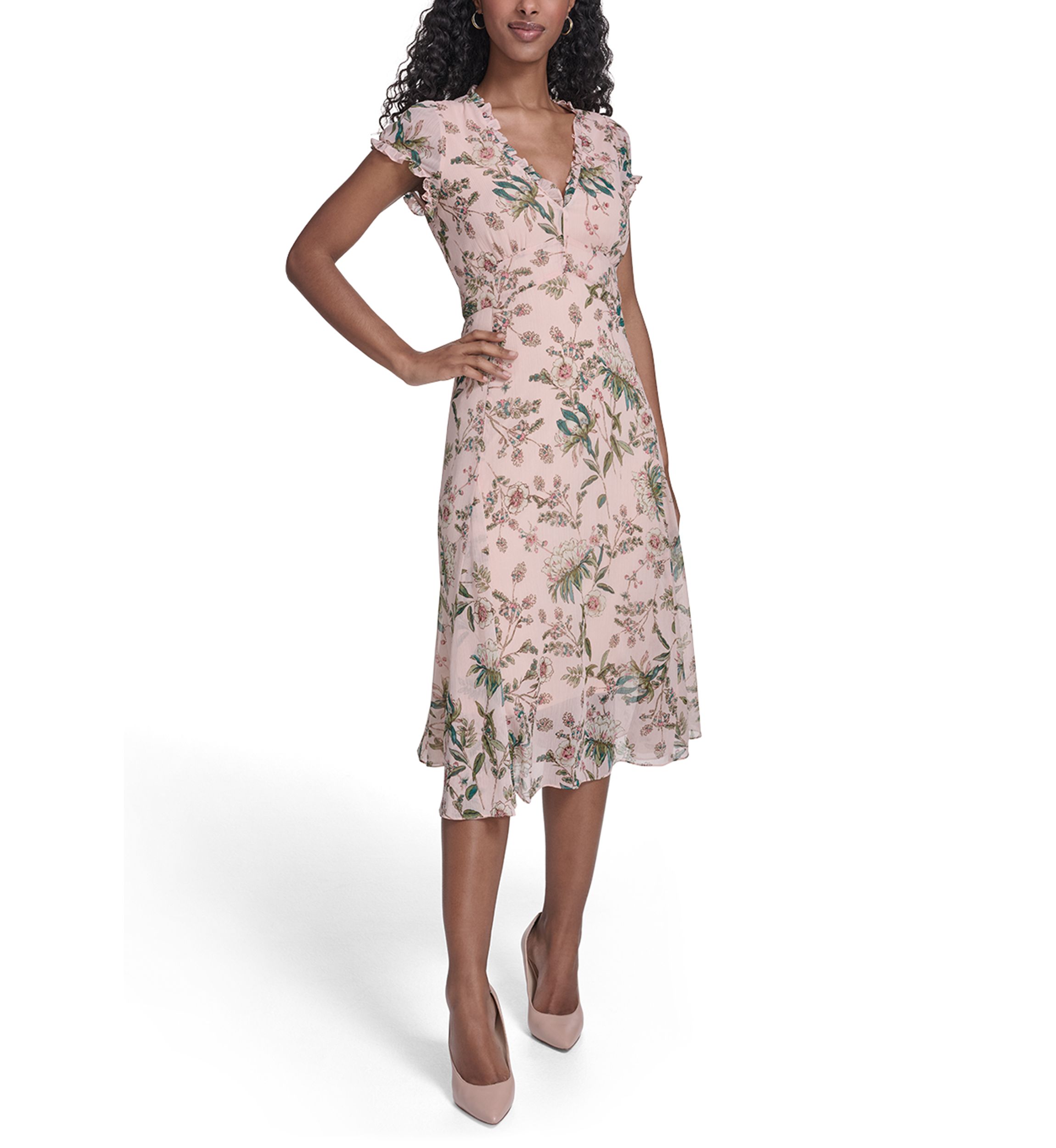 knee length dresses for ladies Tommy Hilfiger Navy Floral Print Drawstring Pants