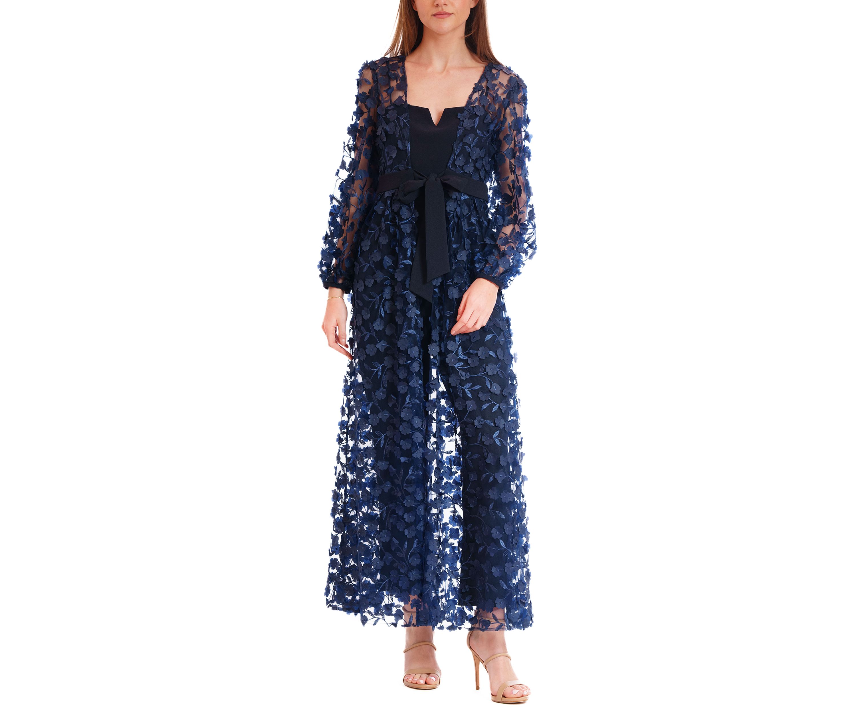 Womens Jumpsuit with Jacket Overlay
