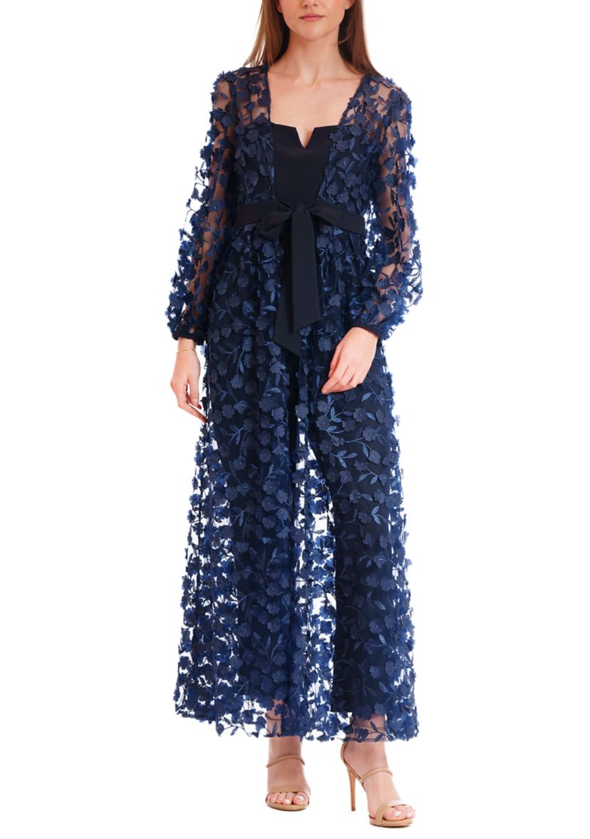 Womens Jumpsuit with Jacket Overlay