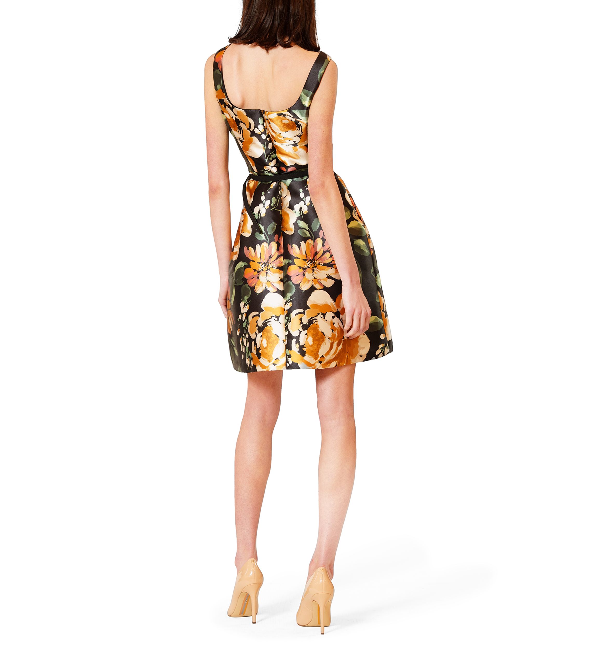 Womens Sleeveless Printed Mini Dress