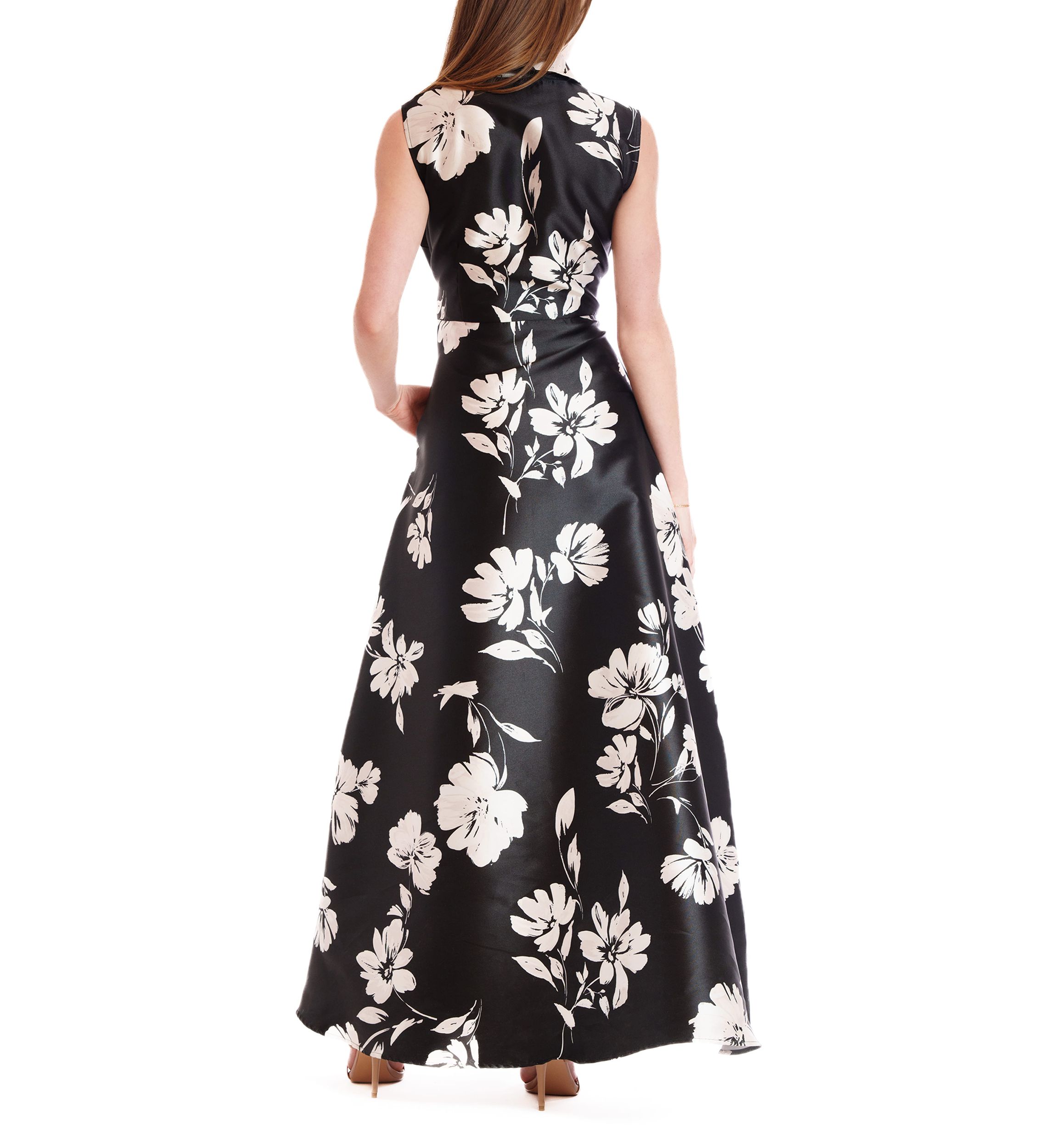 Womens Sleeveless Shirt Dress Gown