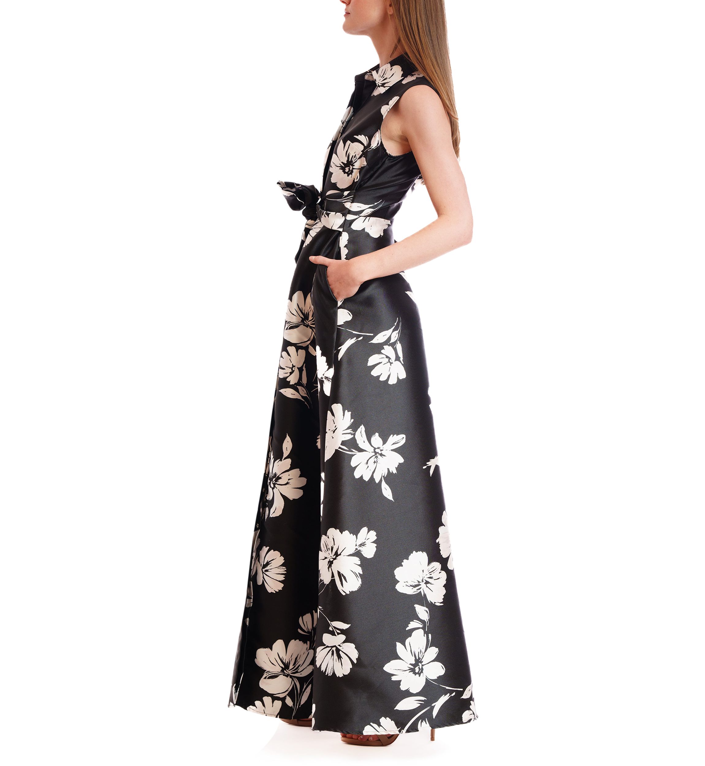 Womens Sleeveless Shirt Dress Gown