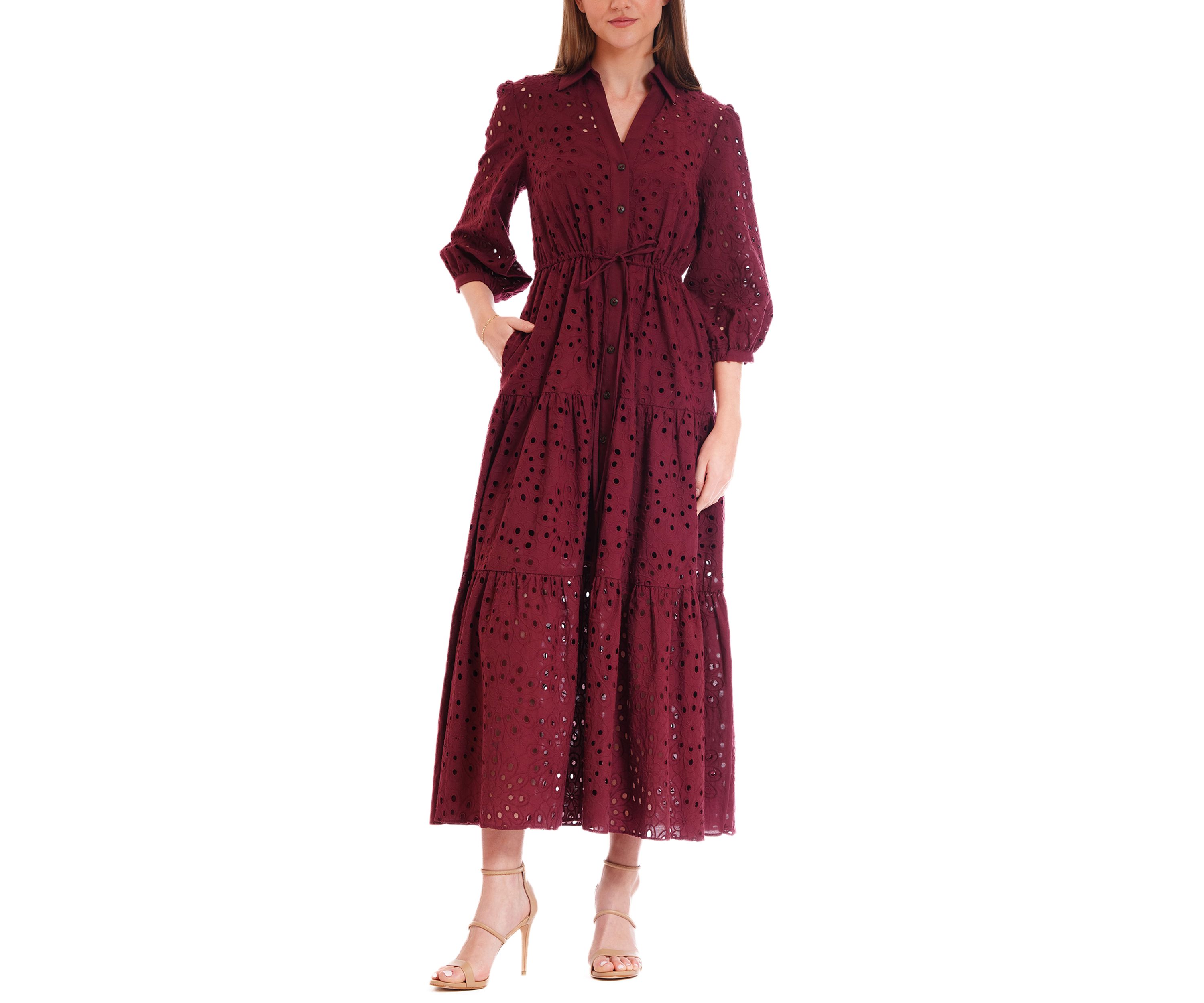 Womens Lace A-Line Dress