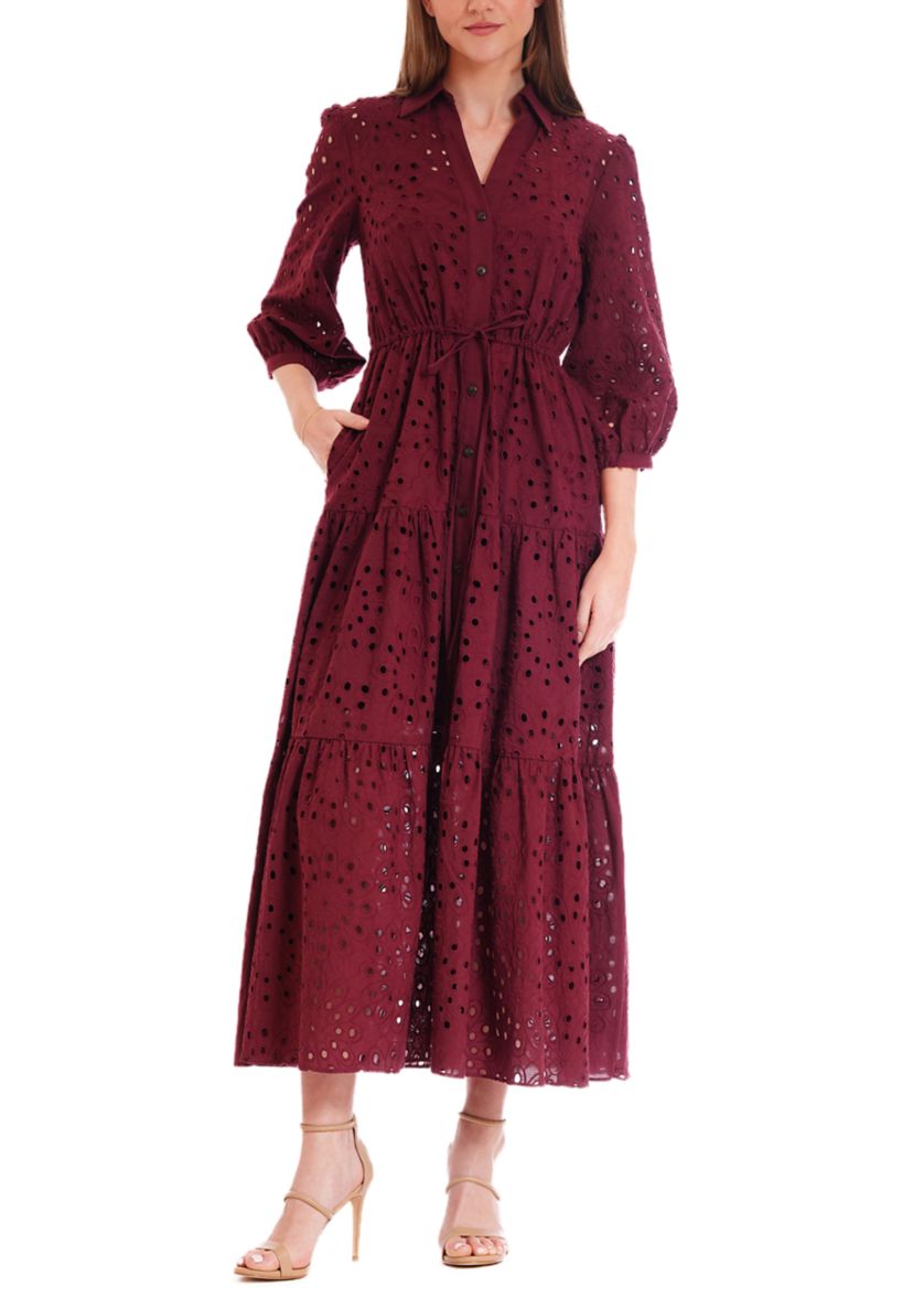 Womens Lace A-Line Dress