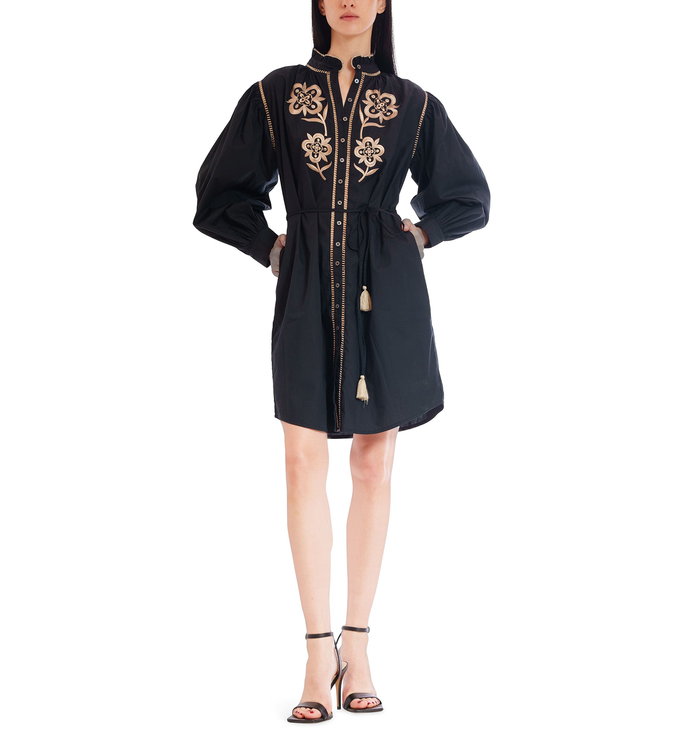 julia jordan embroidered maxi dress Bubble Sleeve Maxi Dress  JULIA JORDAN