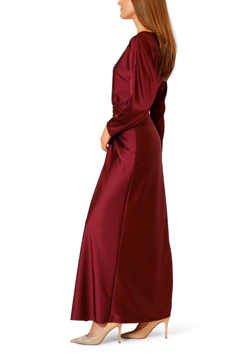 Womens Ruched Waist Maxi Dress