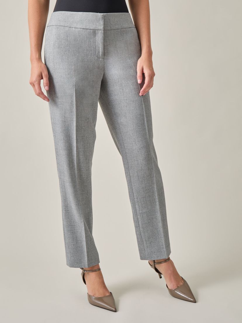 Womens Fly Front Slim Pant