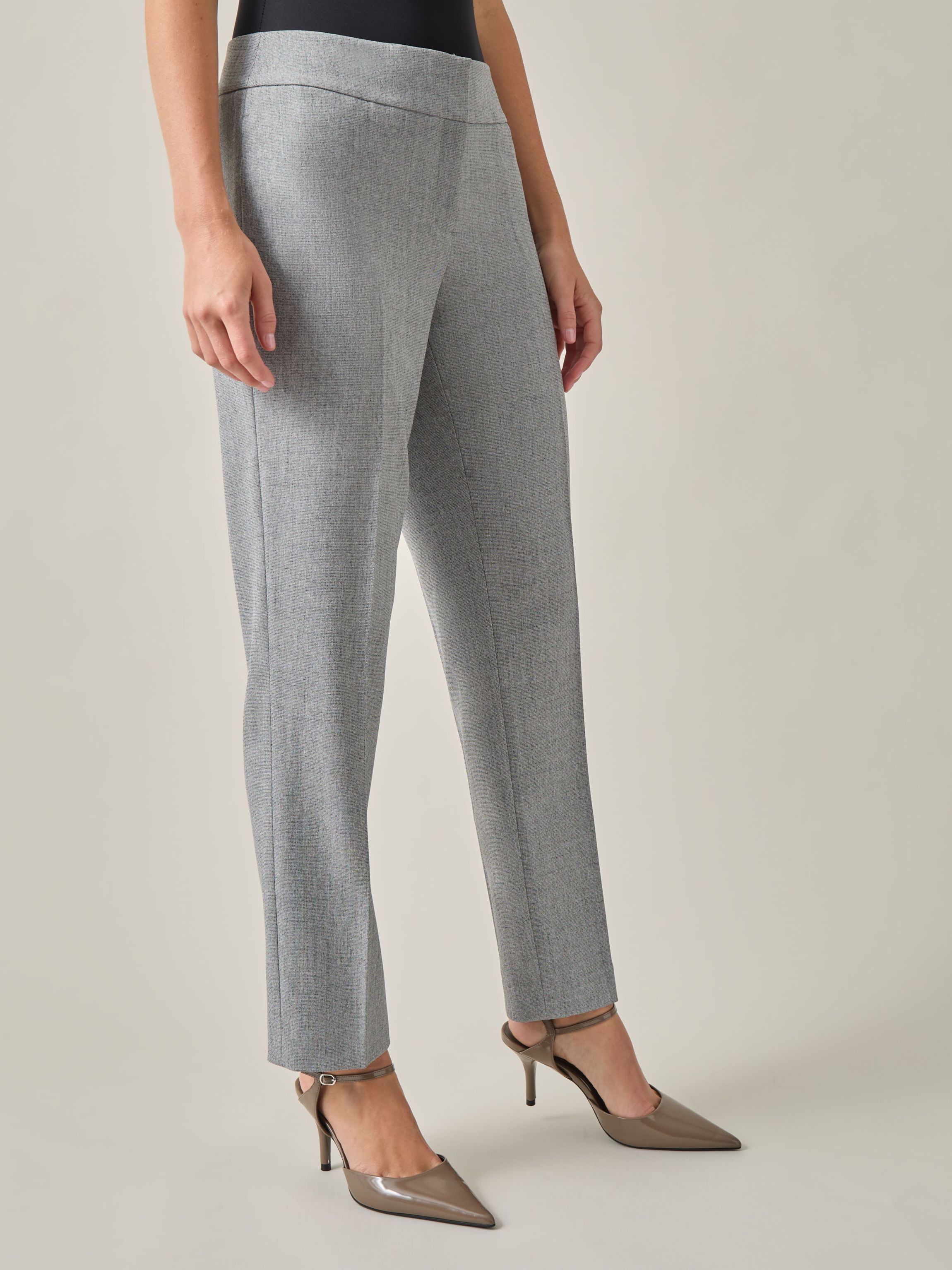 Womens Fly Front Slim Pant