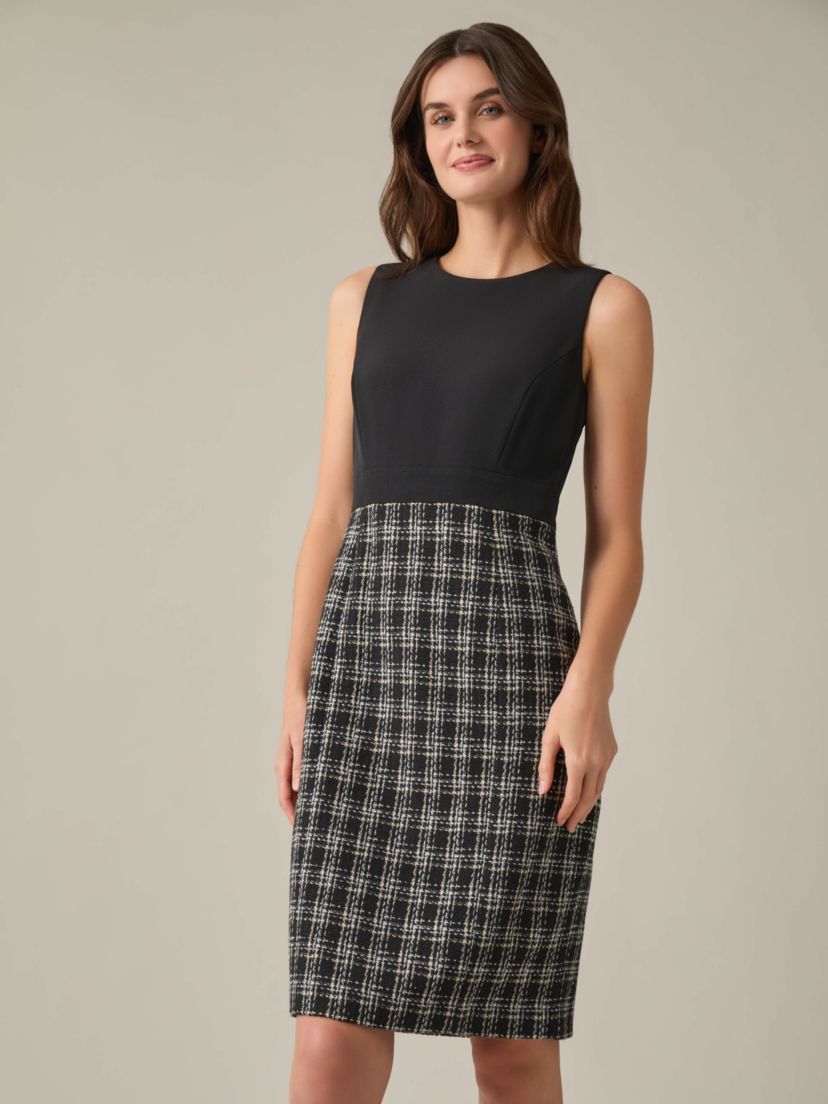 Womens Sheath Dress With Combo Skirt