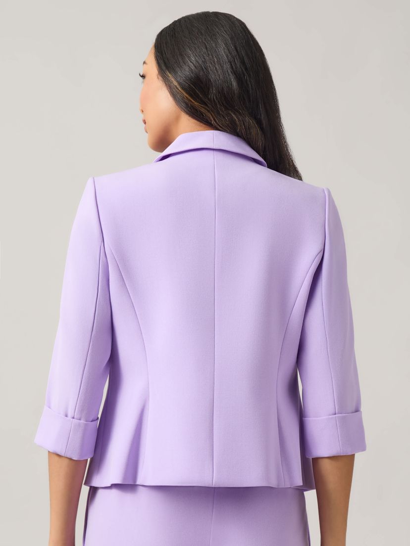 Stretch Crepe Shawl Collar Jacket