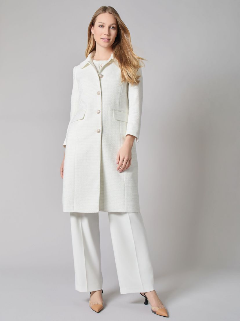 Tweed Topper With Flap Pockets