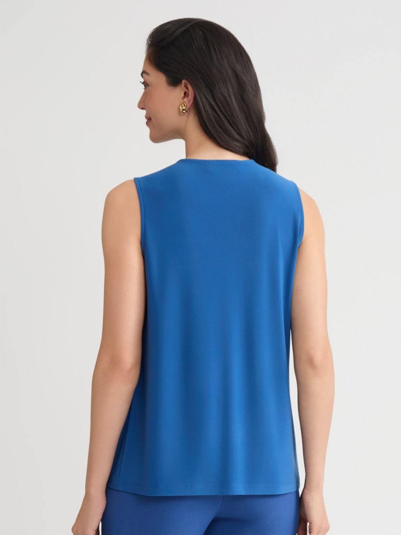 Petite Sleeveless Knot Neck Knit Top