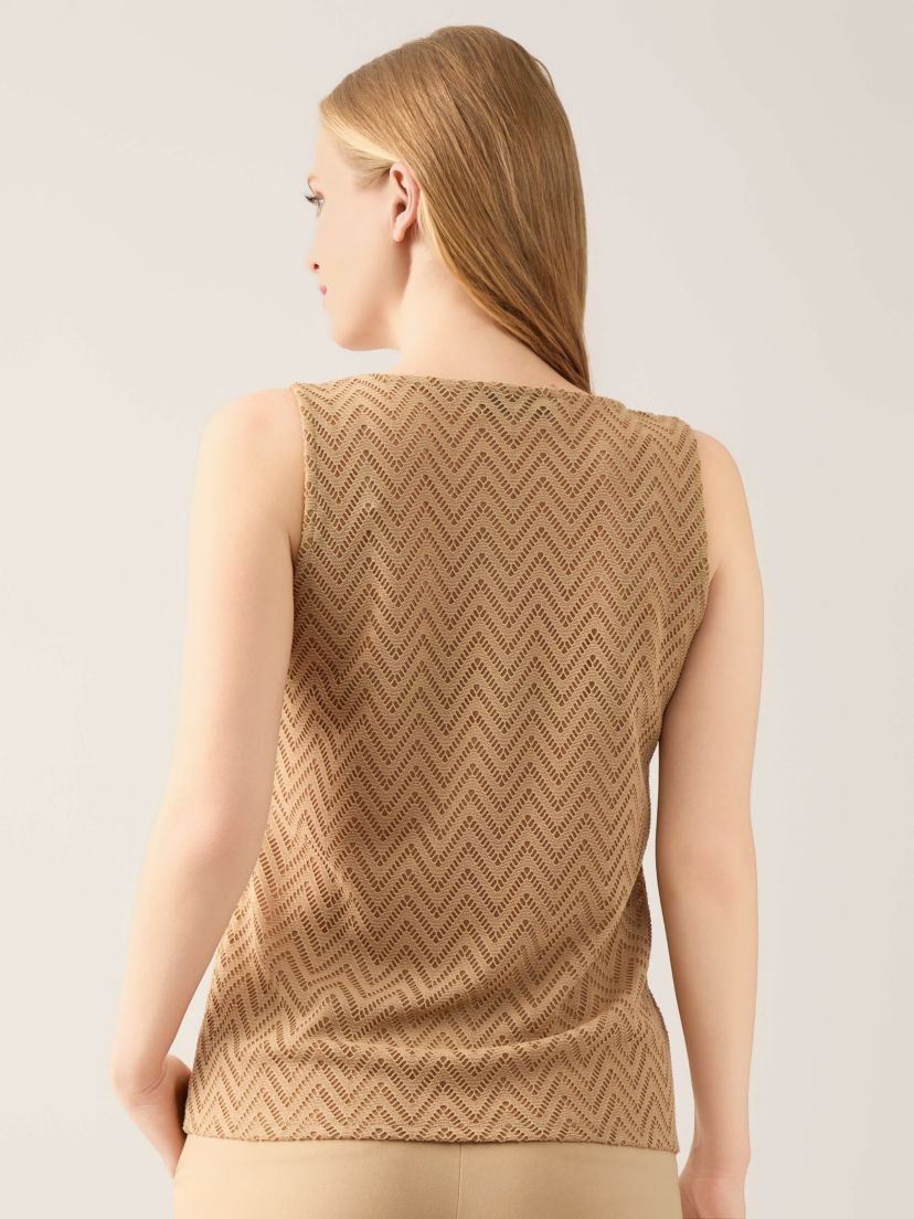 Herringbone Square Neck Tank