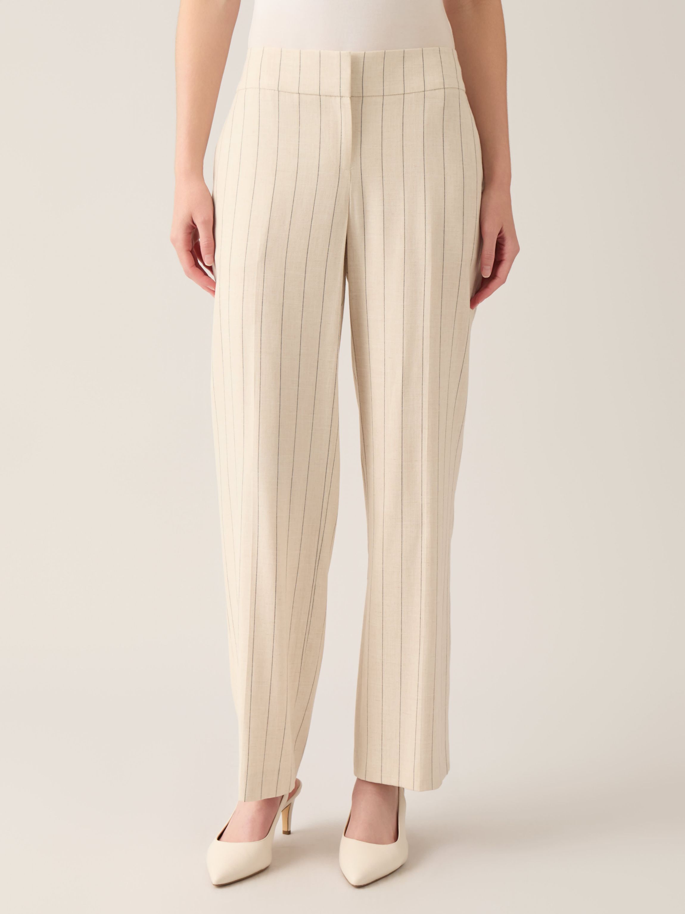 Pinstripe Wide Leg Pant