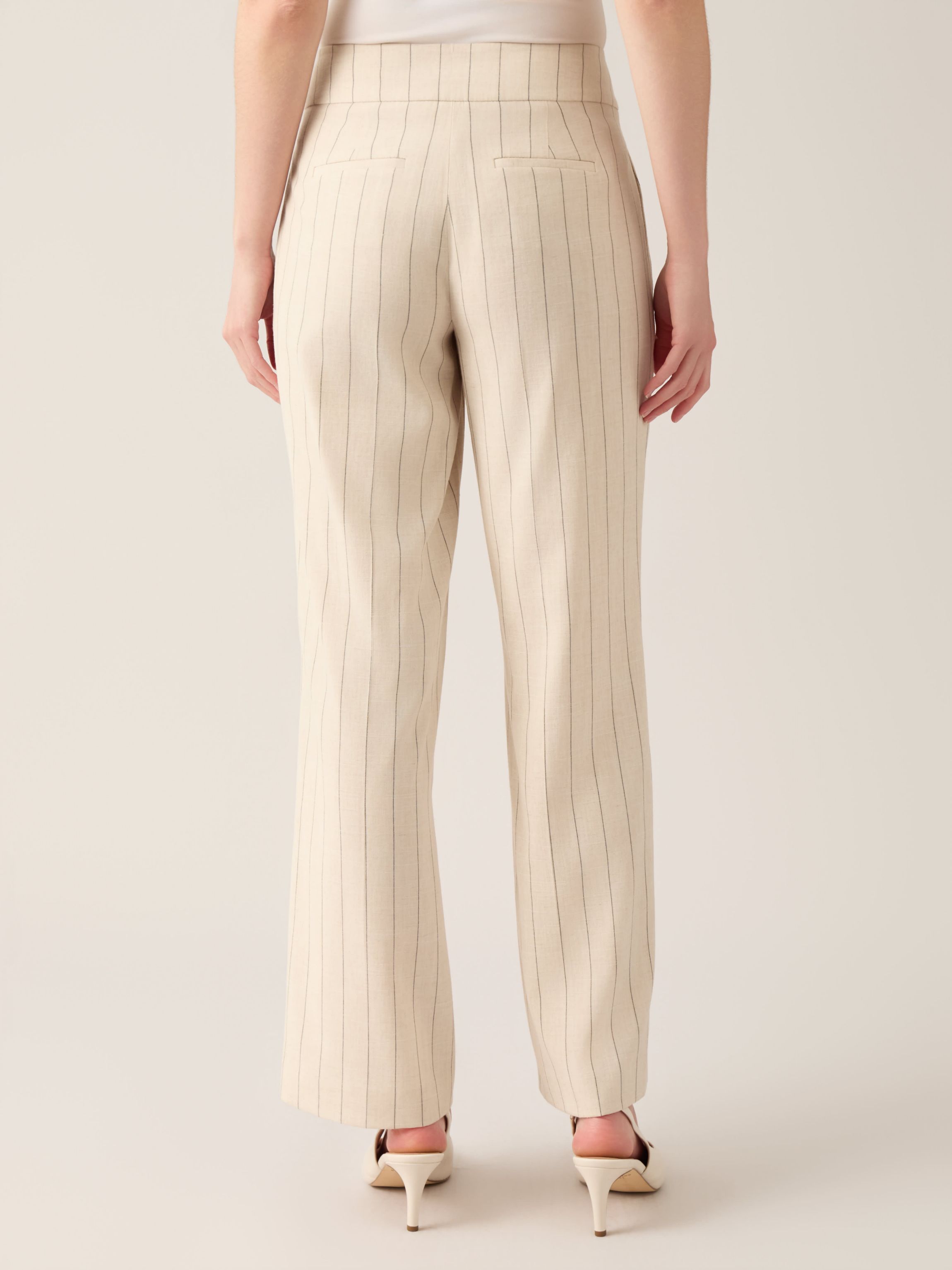 Pinstripe Wide Leg Pant