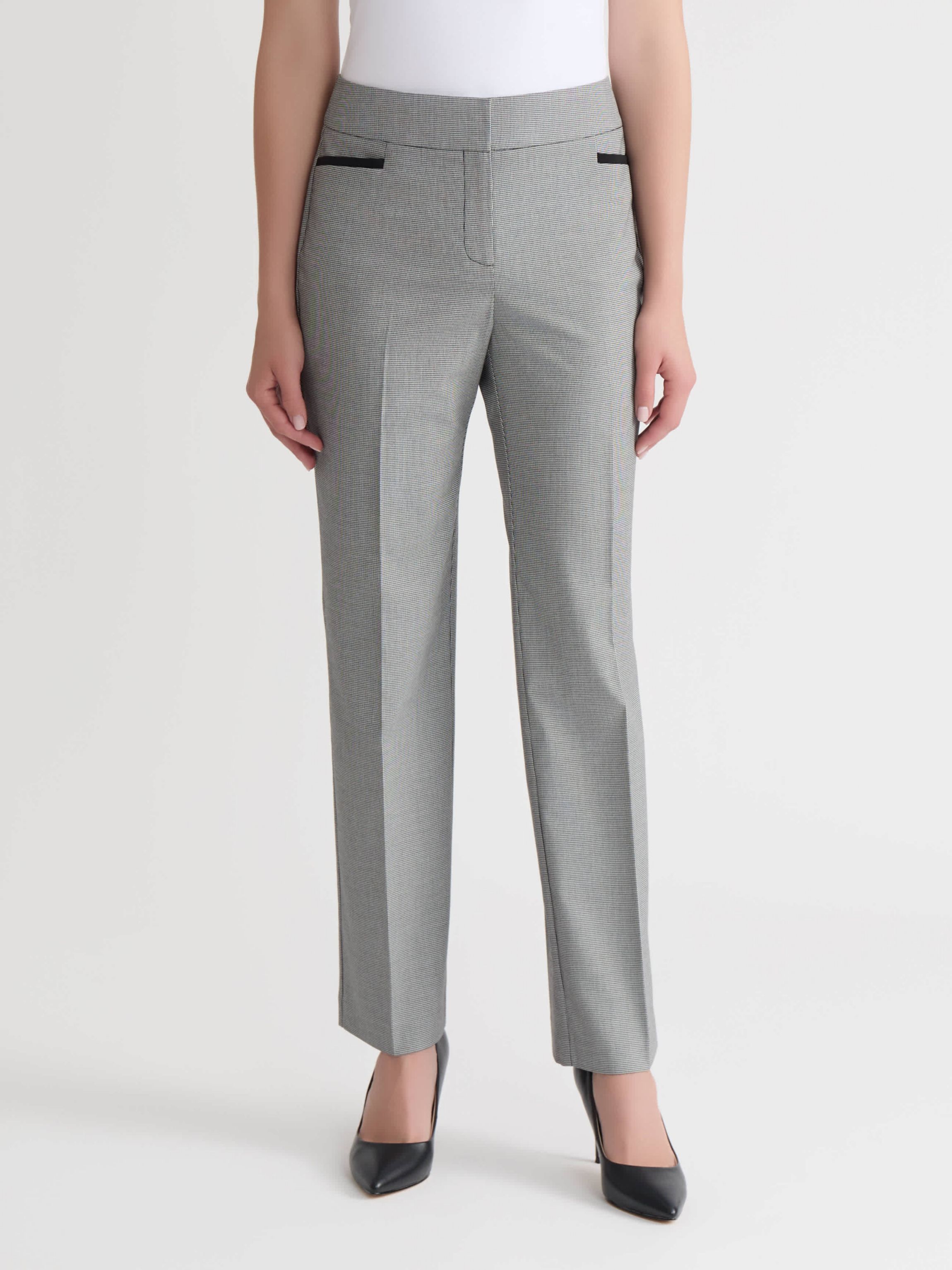 Petite Mini Check Trouser Pant