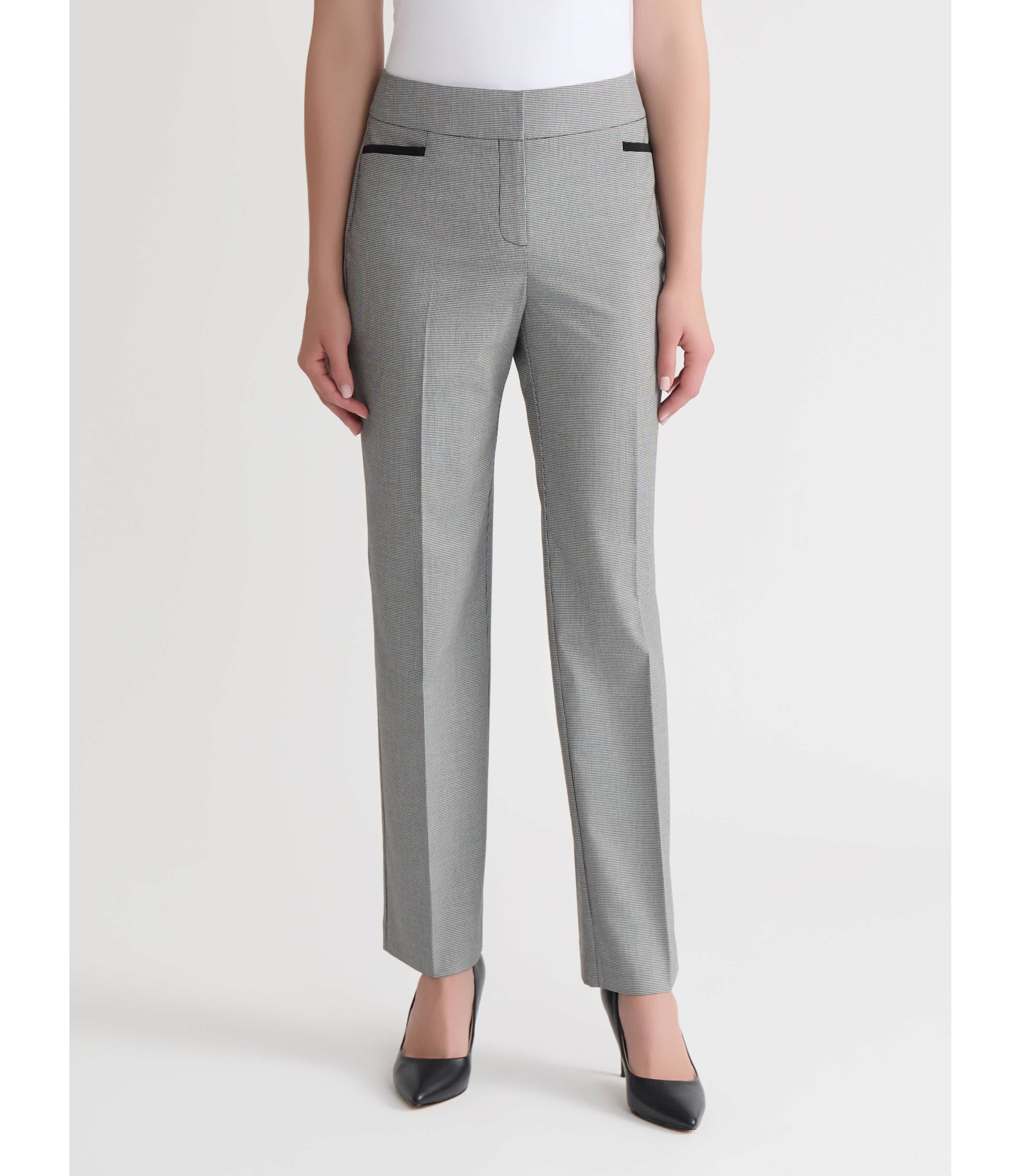 Petite Mini Check Trouser Pant