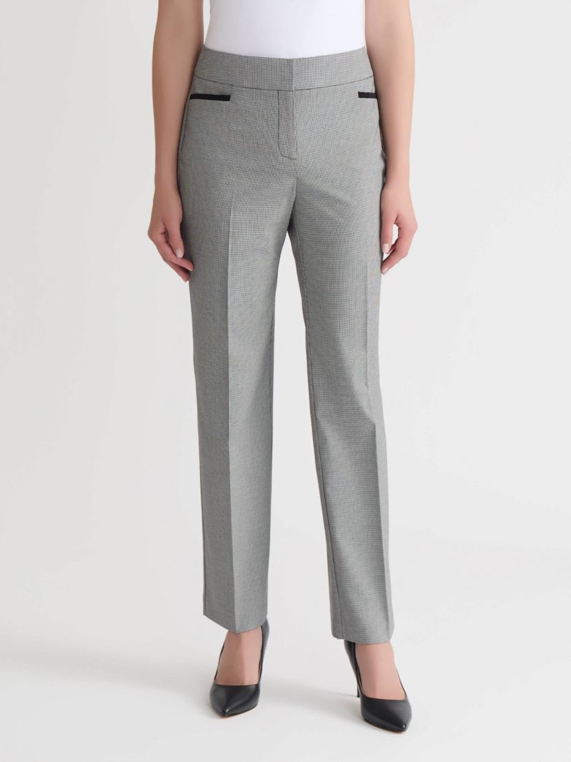 Petite Mini Check Trouser Pant