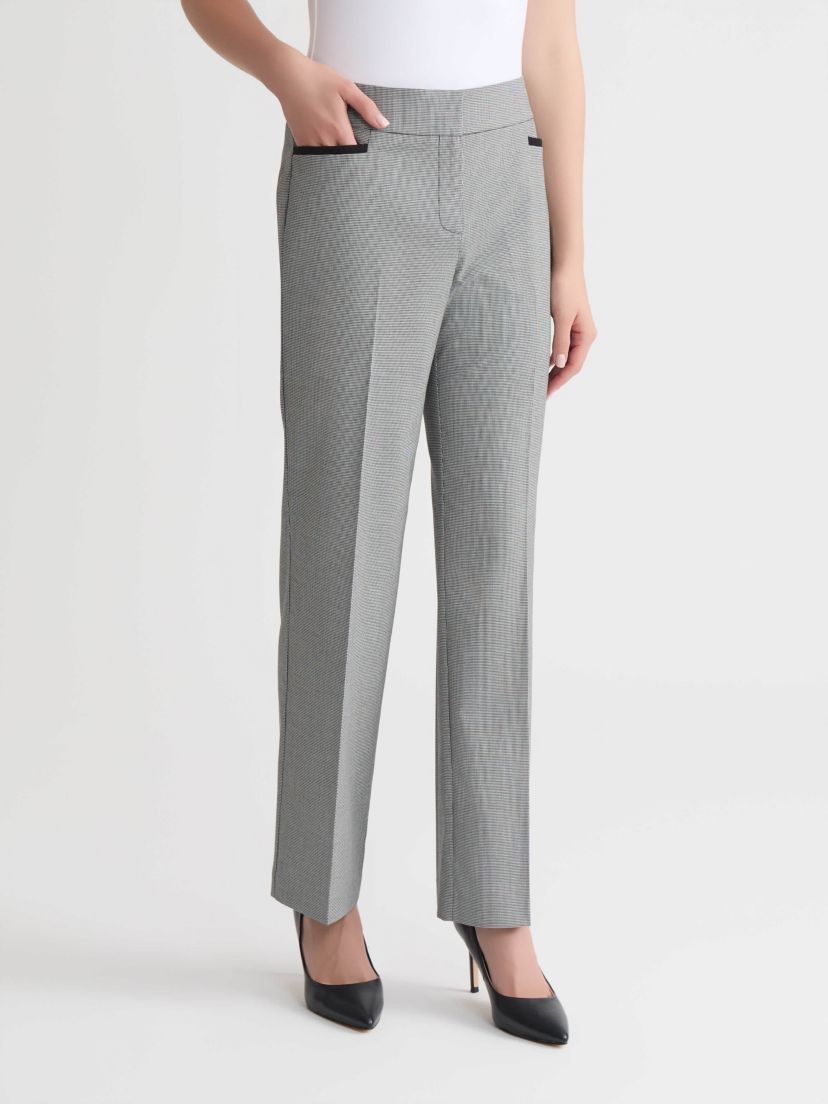 Petite Mini Check Trouser Pant