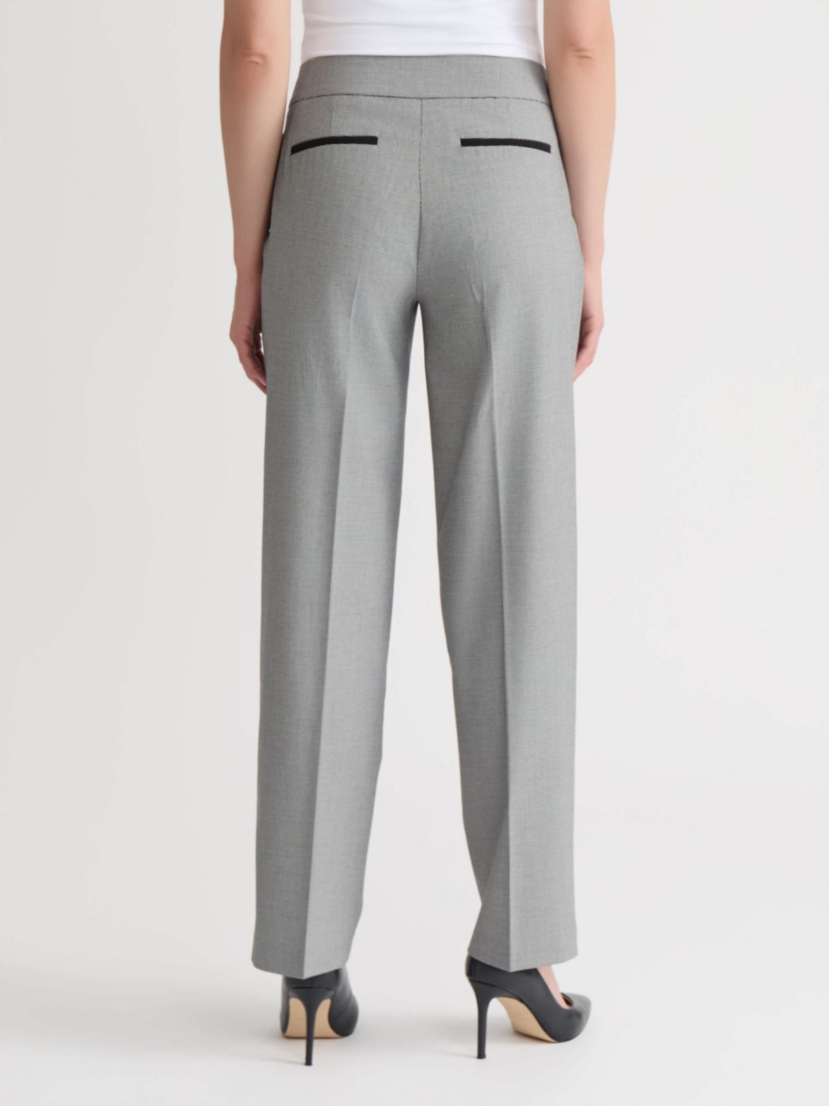 Petite Mini Check Trouser Pant