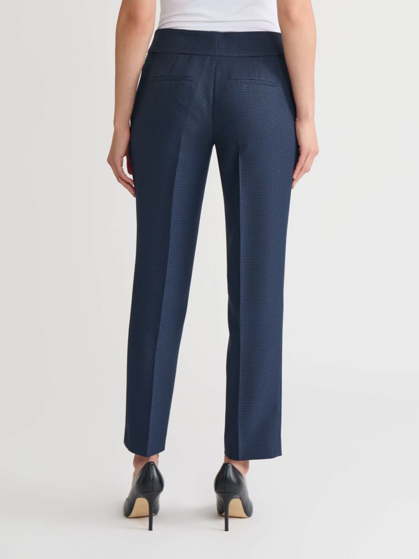 Petite Mini Check Slim Leg Pant