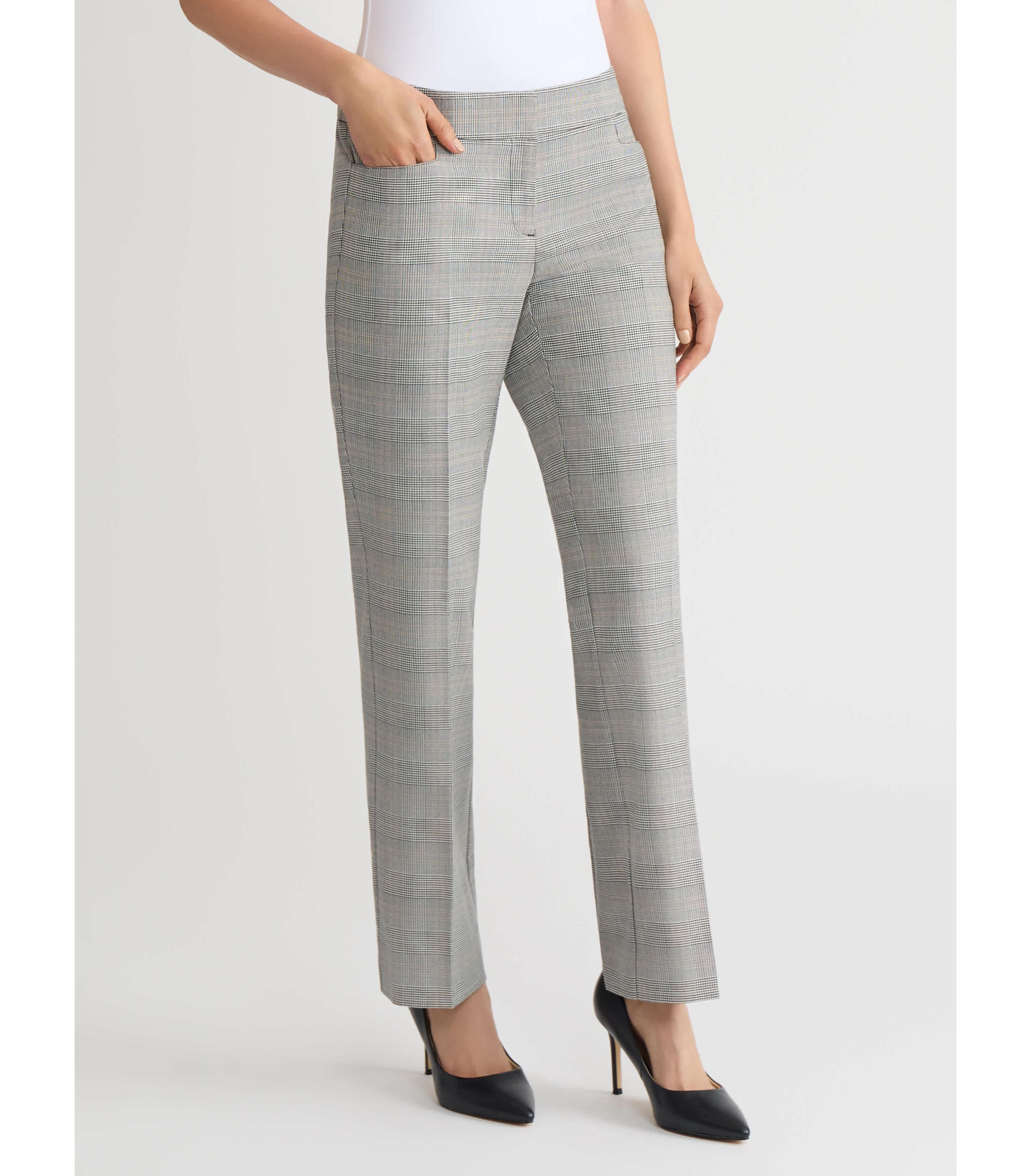 Womens Plaid L-Pocket Pant