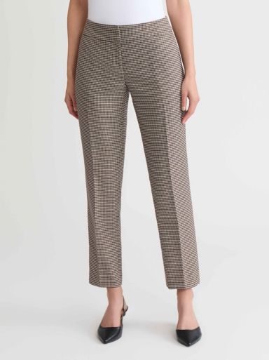 Women's Houndstooth Slim Leg Pant