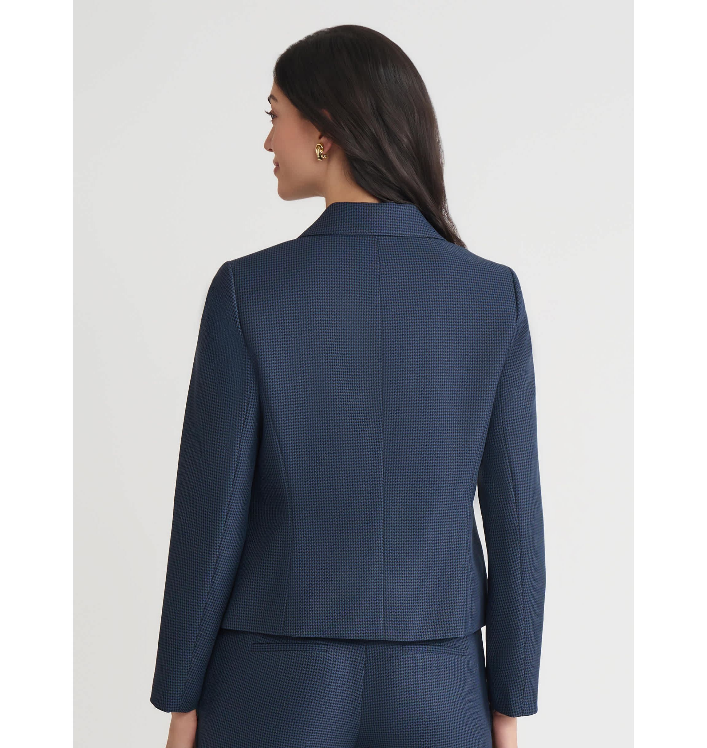Petite Mini Check Four Pocket Jacket
