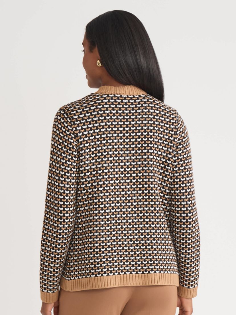 Womens Textured Stitch Cardigan