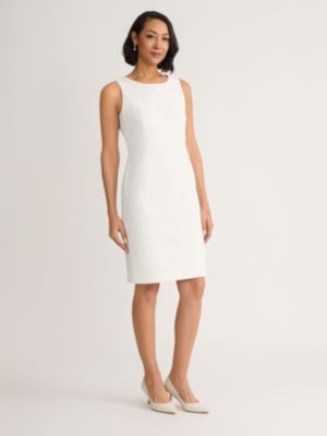 white-lace-sheath-dress" | belk