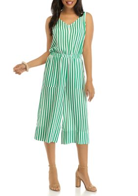 Tiana B Women's Stripe Cropped Jumpsuit | belk