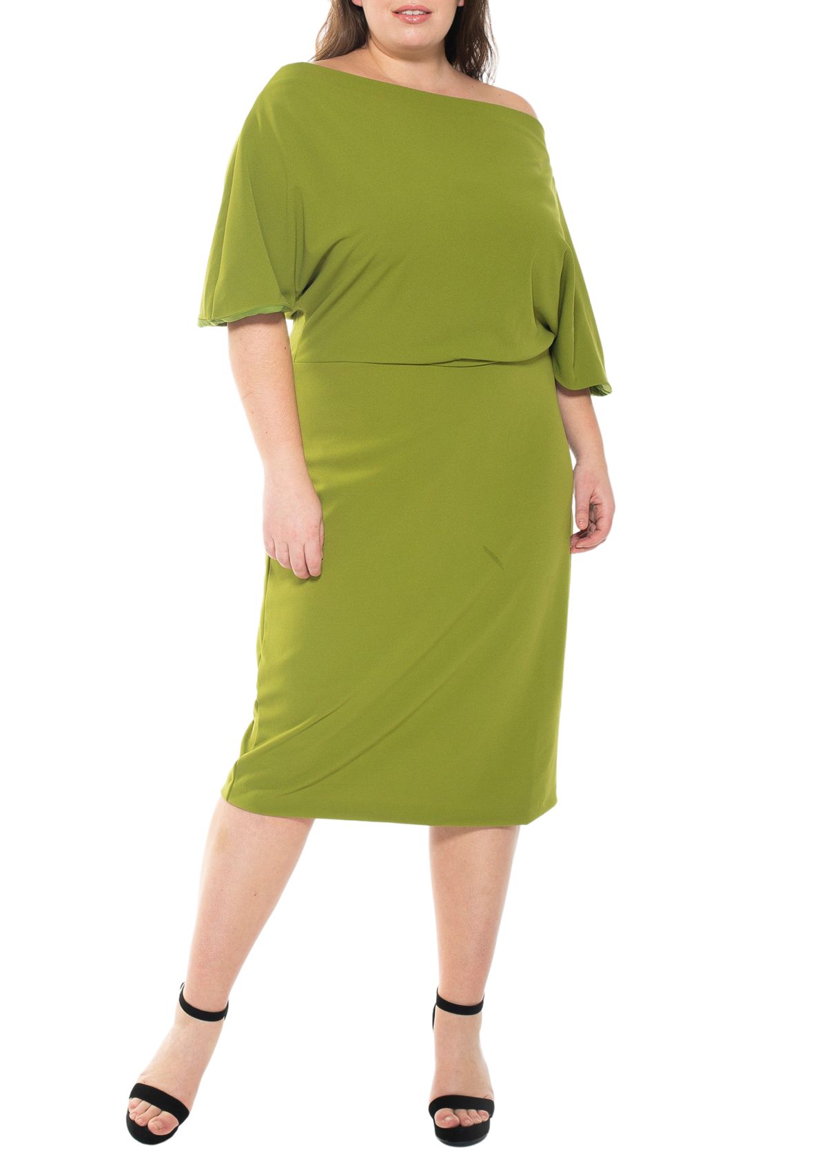 Olivia Draped Sheath