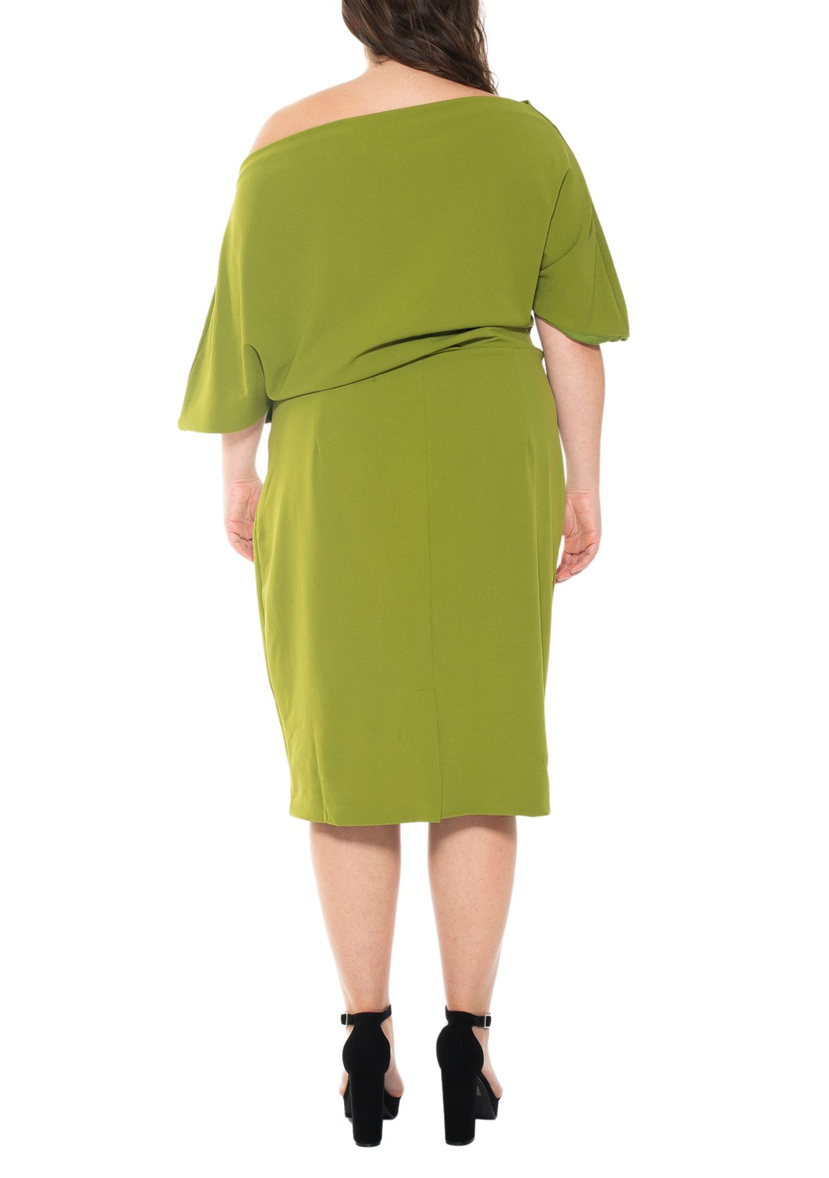 Olivia Draped Sheath